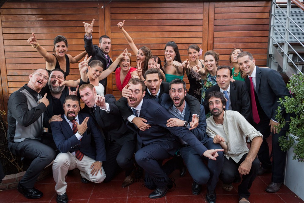 boda barcelona photocall divertido amigos