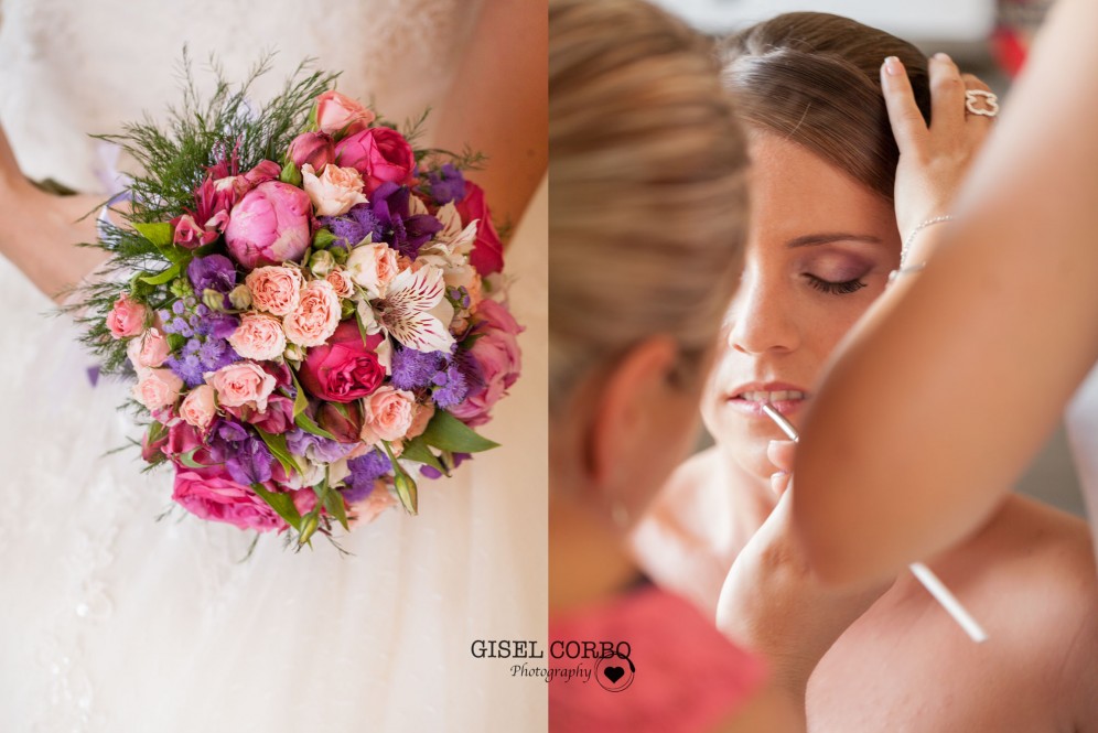 fotografo boda barcelona ramo maquillaje novia
