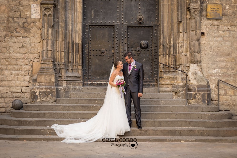 fotografo boda barcelona reportaje novios basilica born