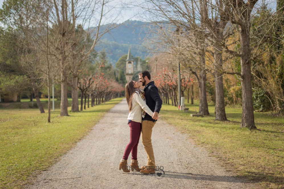 009 Preboda boda barcelona camino arboles