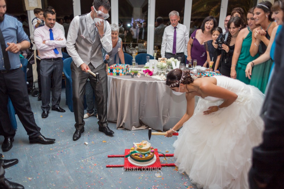 63 regalo sorpresa novios tarta cemento obra